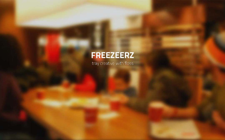 Freezeerz – Tray creative with Floss personal one page site.