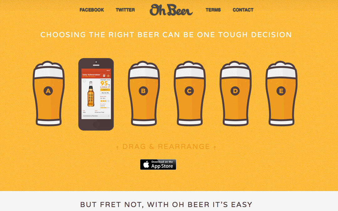 Oh Beer One Page App