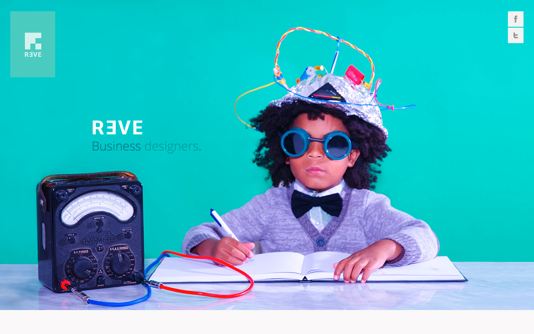r3ve single page website