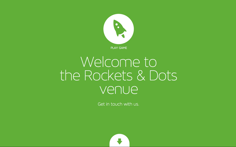 Rockets & Dots single page websites