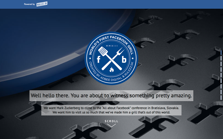 The facebook grill website