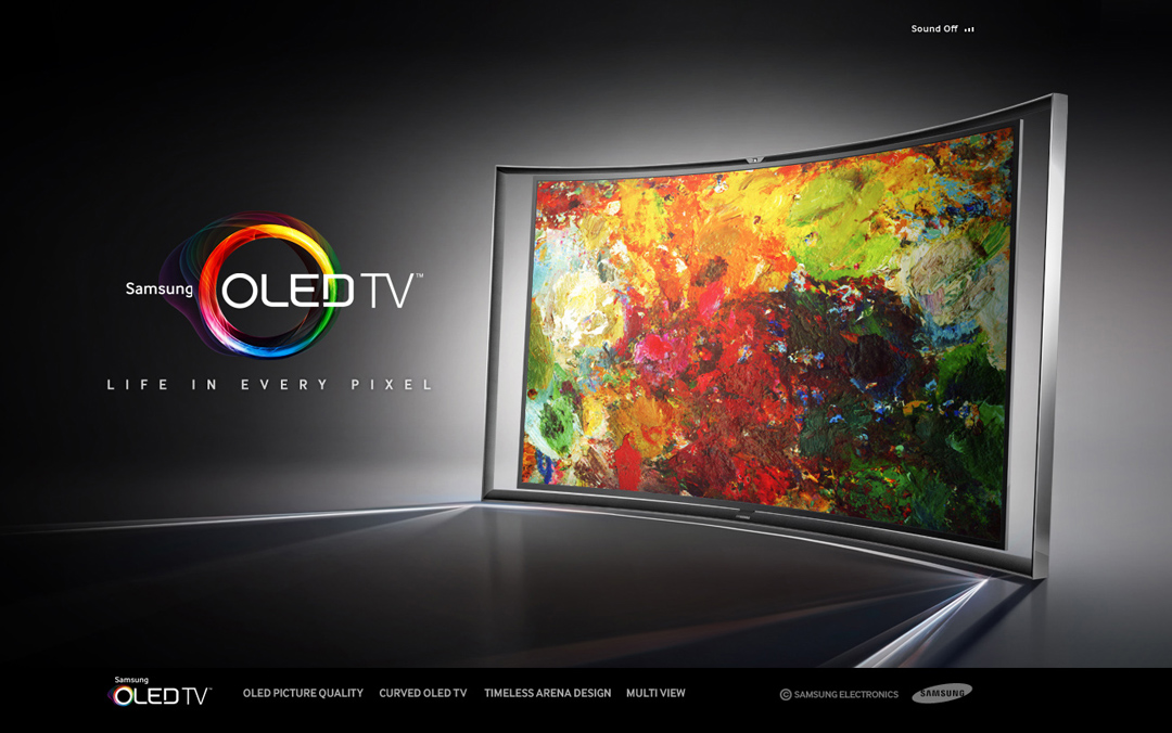  Samsung  OLED  TV  Microsite One Page Mania
